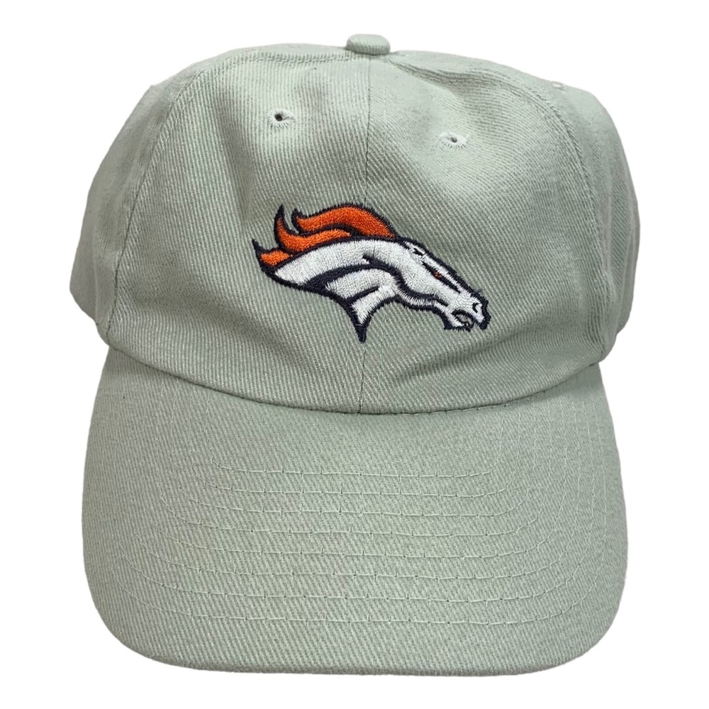 Vintage NFL Football Denver Broncos Youth Size Beige Adjustable Strapback Hat